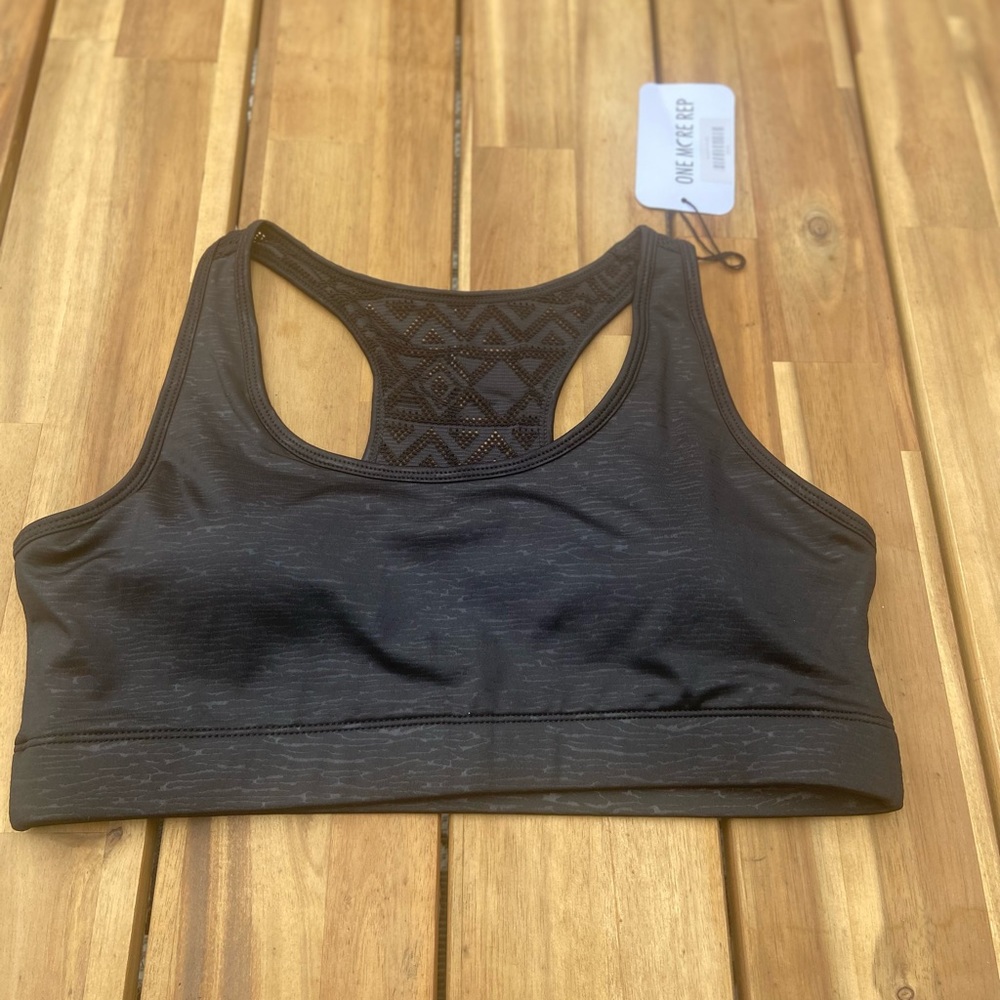 Women's black bomber zyia sports bra